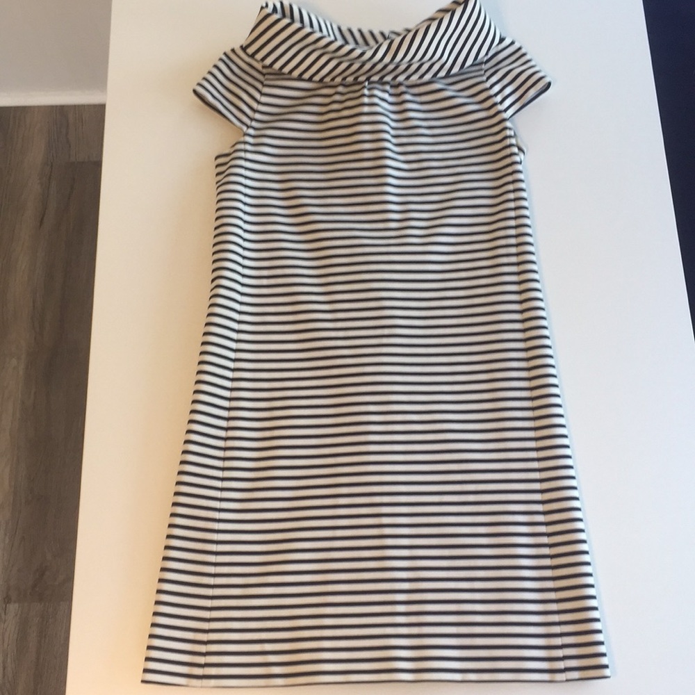 Kate Spade striped dress with back gold buttons